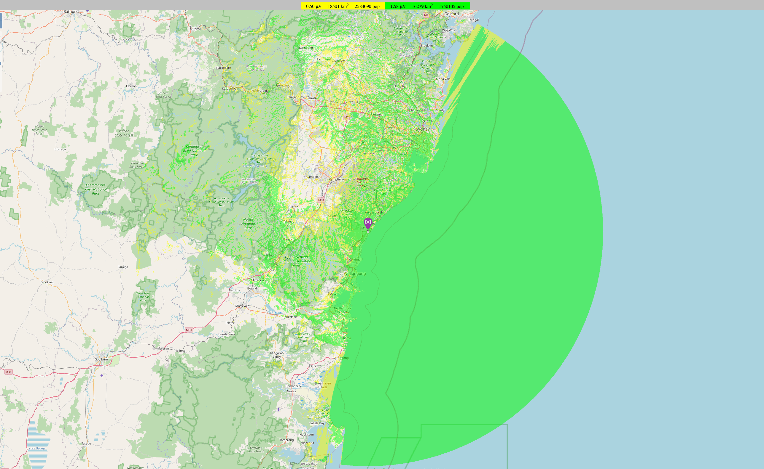 VK2RMP Coverage